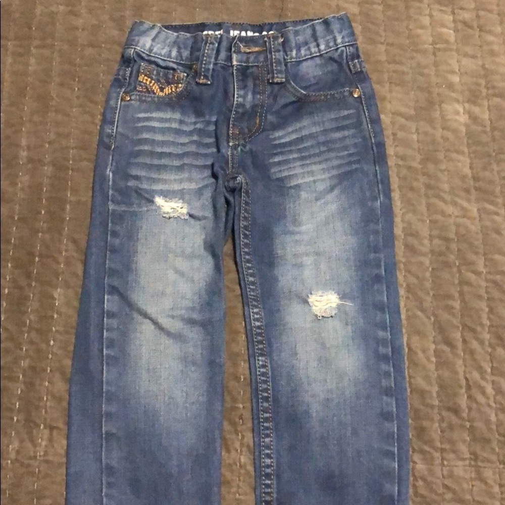 Rebel Jeans CO. Distressed designer boys